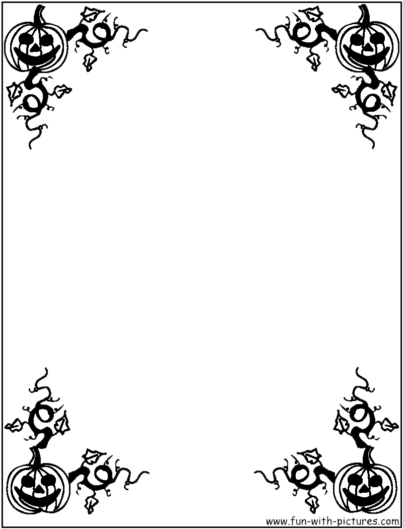 Ornaments Halloween Carnival Greetings Border PNG