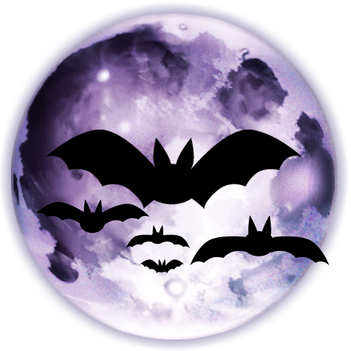 Jack-O'-Lantern Bat Violet Halloween Icon PNG