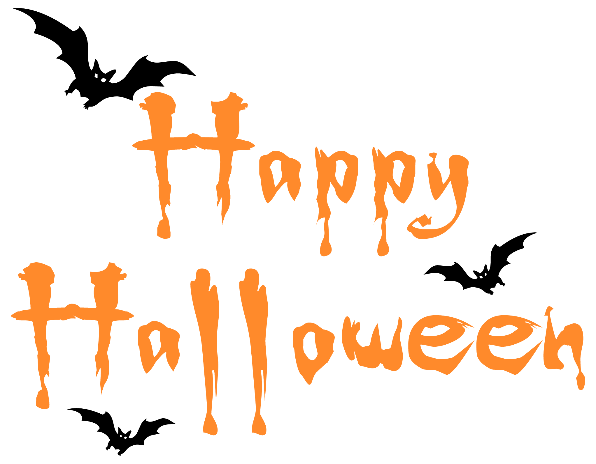 Trick Font Costume Halloween Silhouette PNG