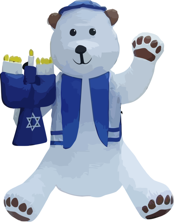 Hanukkah Bear Happy Toy Gifts PNG