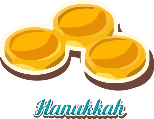 Logo Happy Font Decoration Hanukkah PNG