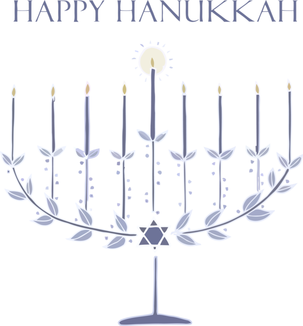 Candle World Menorah For Hanukkah PNG