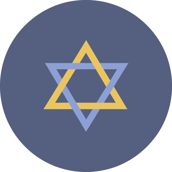 Hanukkah Electric Logo Ideas Blue PNG