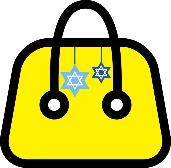 Yellow Circle Hanukkah Happy Resolutions PNG