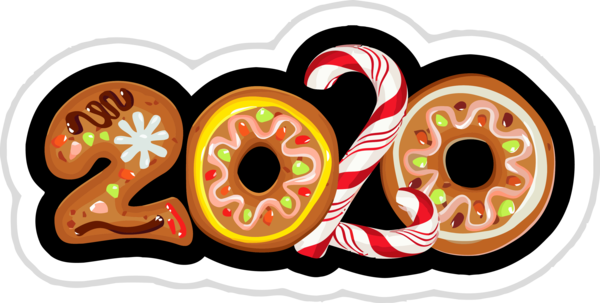 Font Happy Pastry Year Holiday PNG