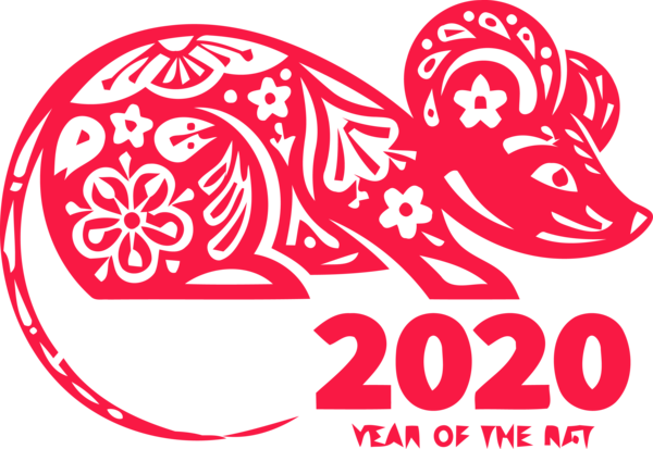 Art Sticker Line 2020 Year PNG