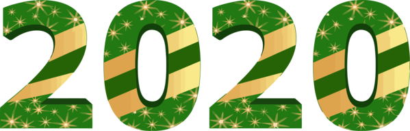 Celebration For 2020 Leaf Green PNG