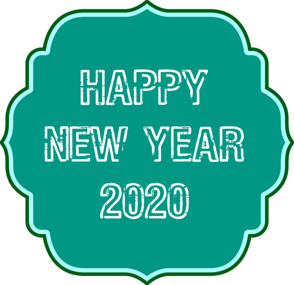 Logo For Happy 2020 Quote PNG