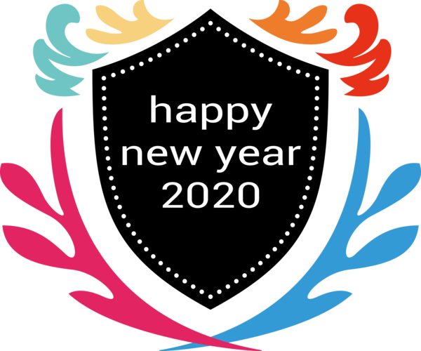 For 2020 Logo Happy Year PNG