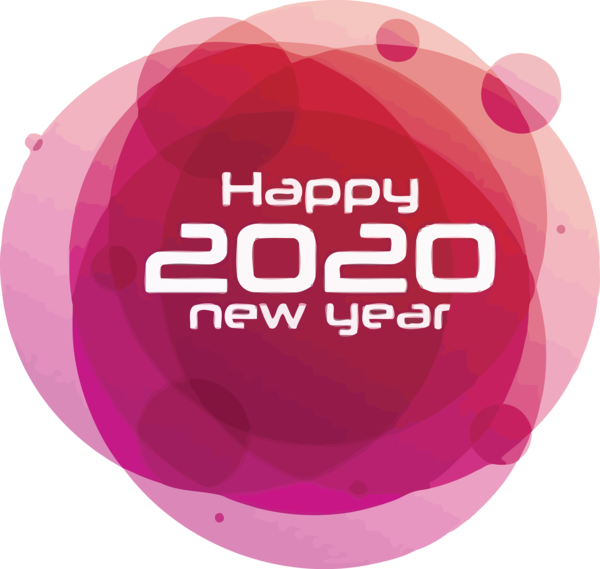 New Magenta 2020 Happy Carol PNG