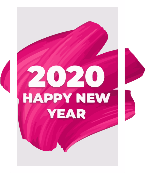 Text Magenta Pink For 2020 PNG