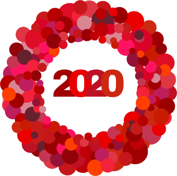 2020 For New Circle Heart PNG