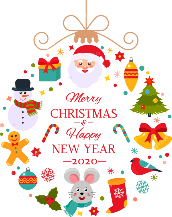 Text Holiday Christmas Happy Year PNG