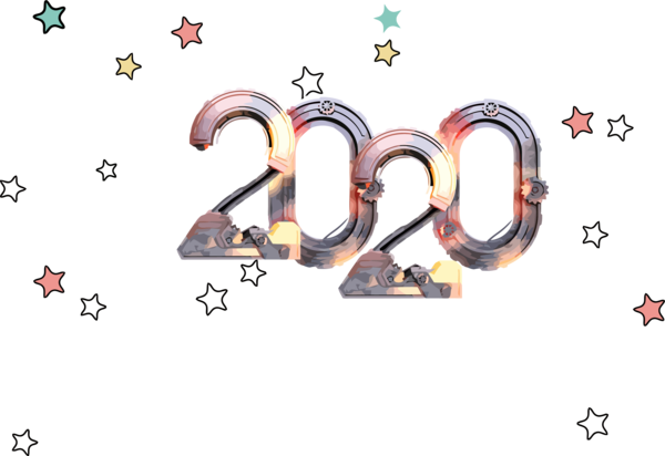 2020 Year New For Font PNG