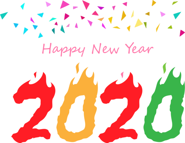 Text Happy Year Font New PNG