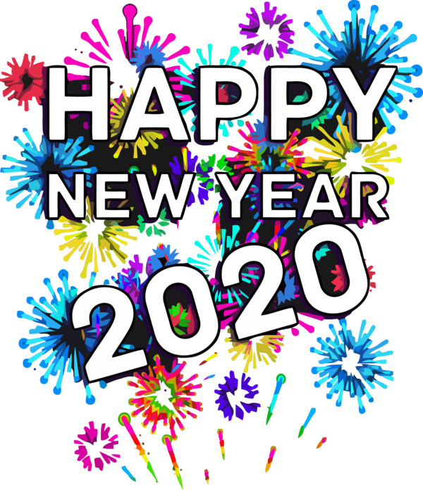 Happy Text For Font Year PNG