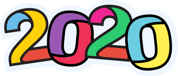 Happy 2020 For Text Themes PNG