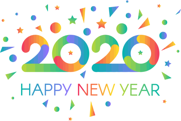 2020 Logo Happy Line Year PNG