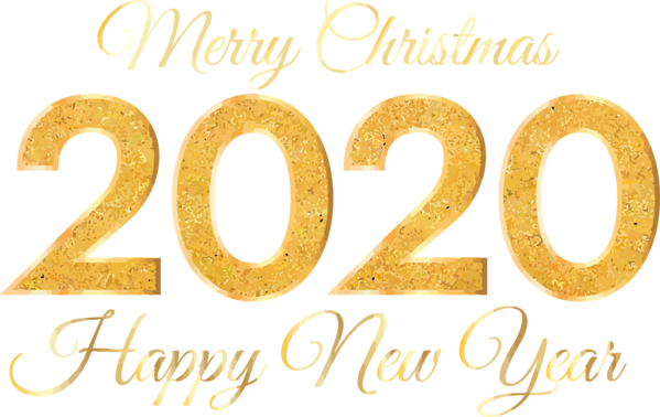 Font Year 2020 Text Number PNG