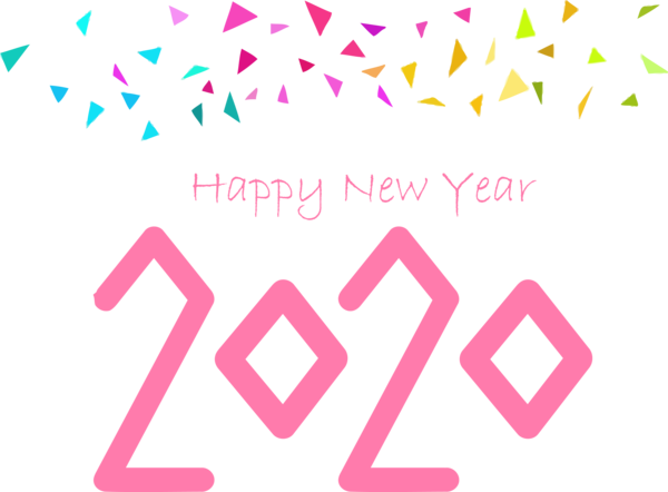 New 2020 Day Year Line PNG