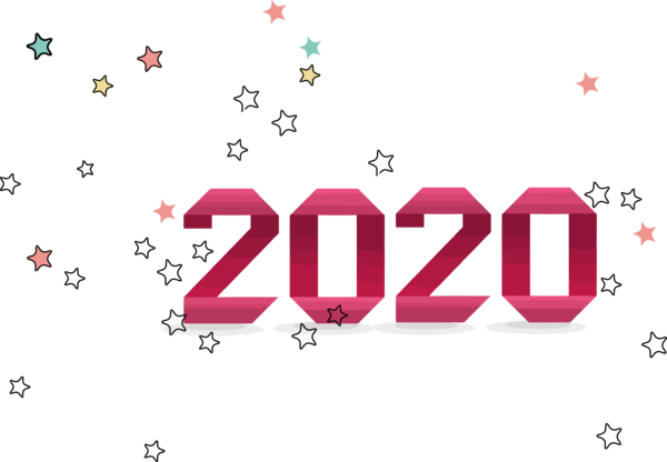 Happy 2020 Text New Year PNG