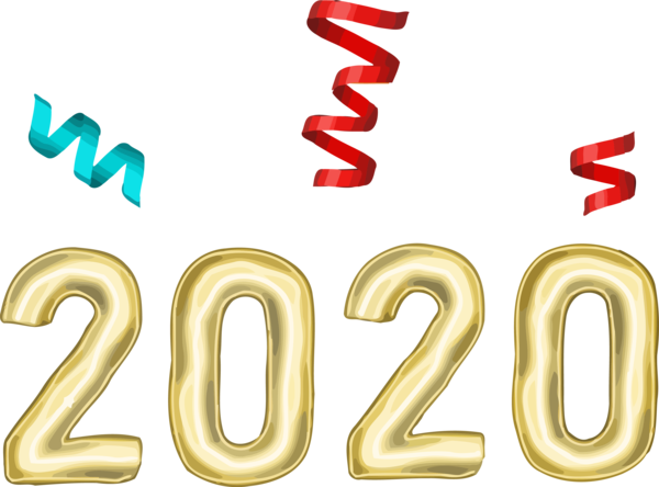 Year New 2020 Symbol Celebration PNG