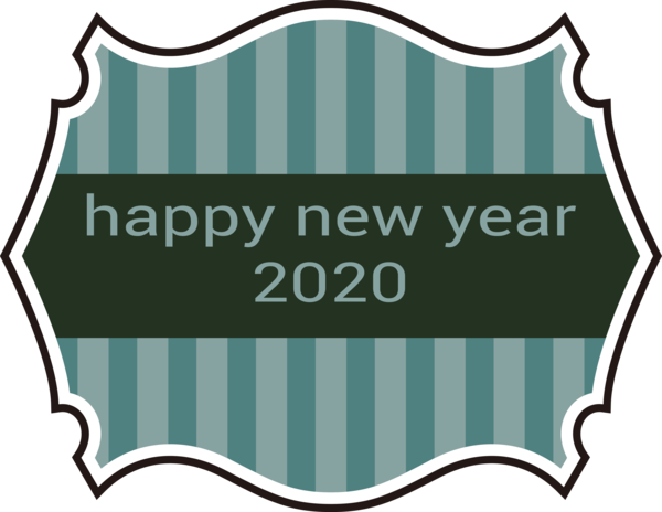 Font Text New Year Happy PNG