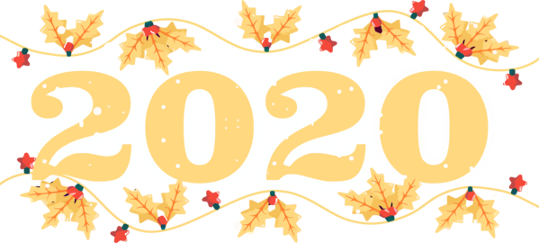 New Year Text For Line PNG