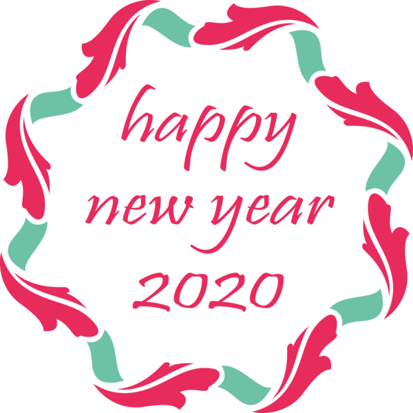 Font Happy Year Pink For PNG