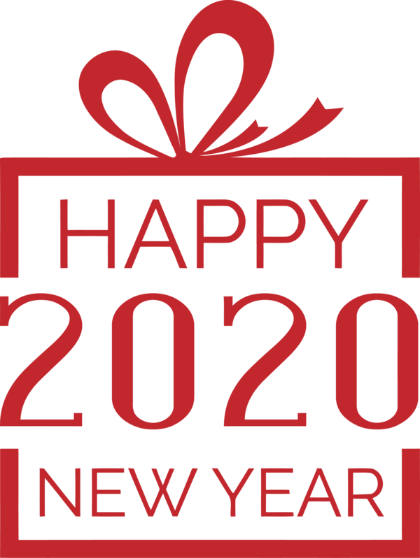 Red Text Events Logo 2020 PNG
