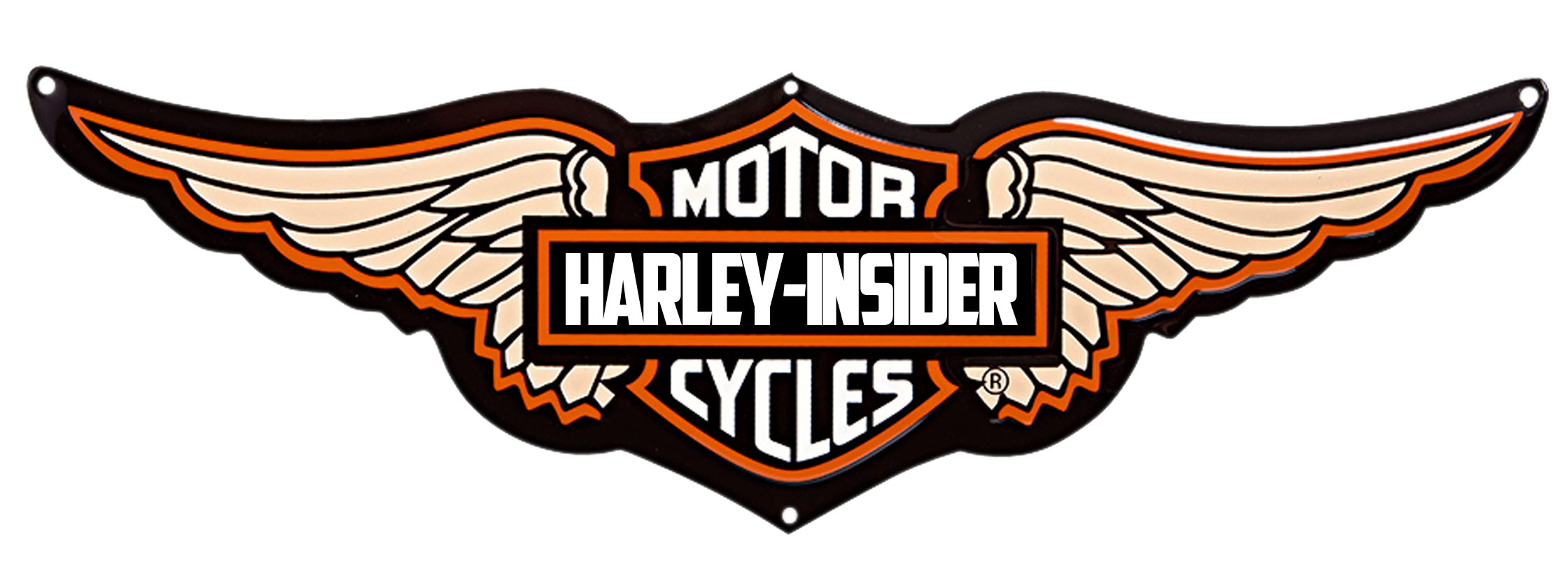Harley Logo Auto Davidson Wings PNG