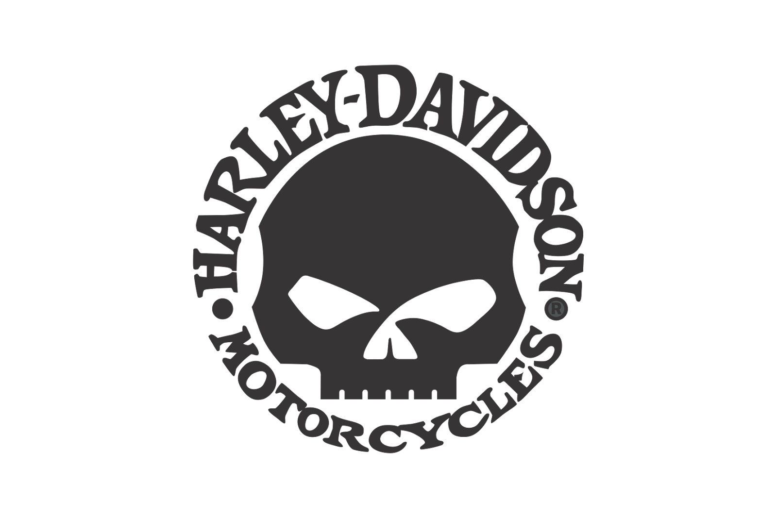Logo Harley Skull Davidson PNG