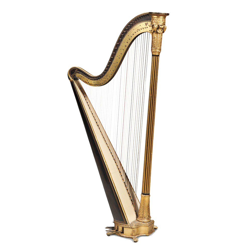 Notes Icon Love Lute Harp PNG