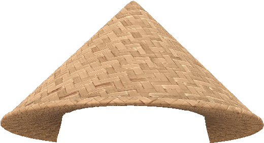 Brown Hatred Noodle Hatband Fedora PNG