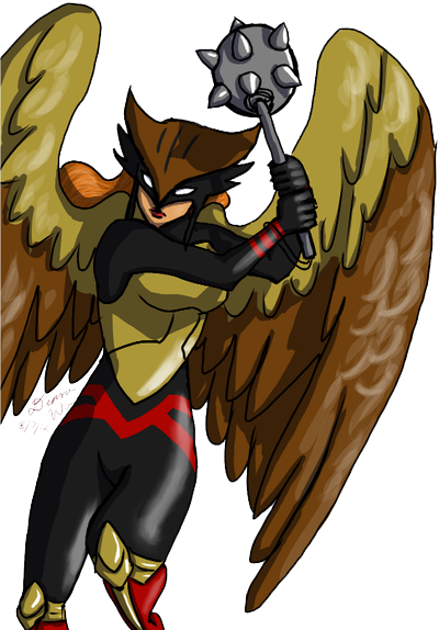 Characters Jokes Animals Hawkgirl PNG