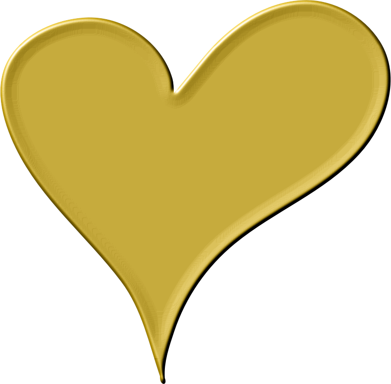 Cardiovascular Dear Part Gold Vector PNG