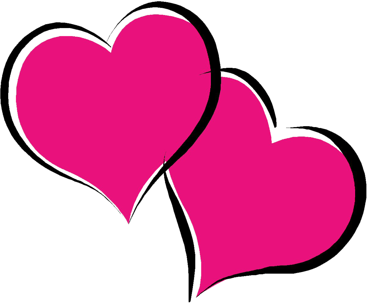 Hot Ventricular Middle Pink Heart PNG