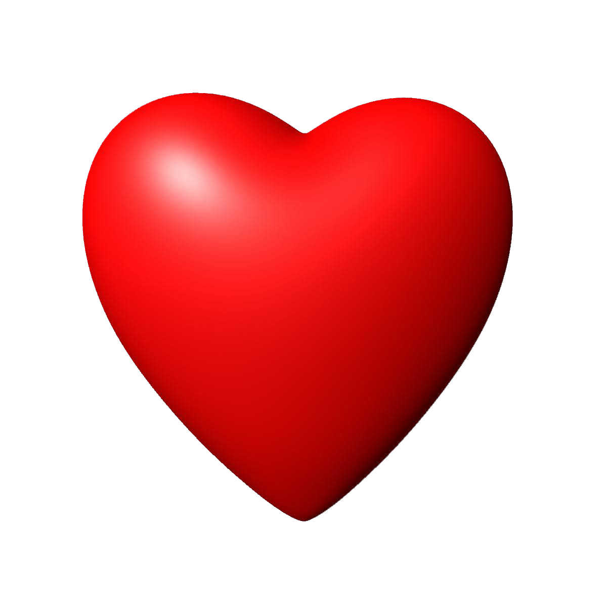Heart 3D Nub Gist Red PNG