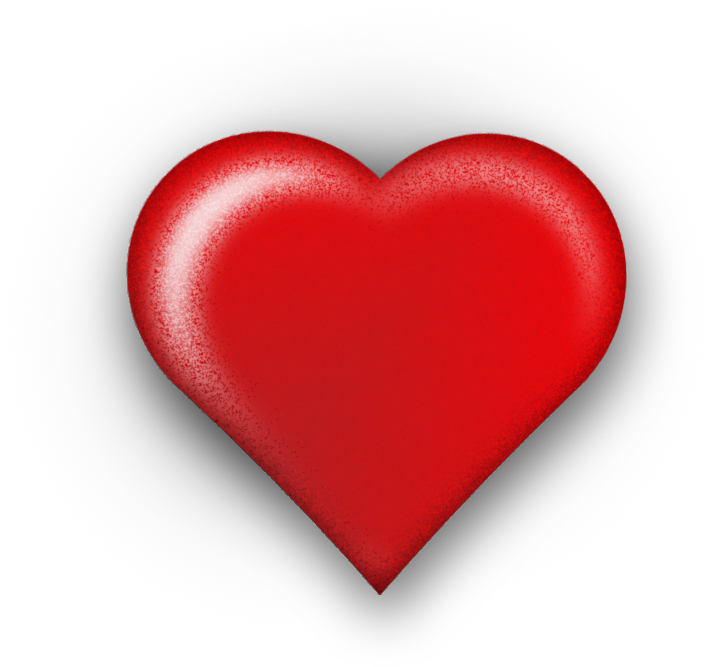 Red 3D Substance Eye Heart PNG