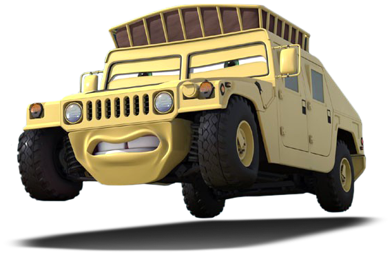 Yellow Hummer Transport PNG