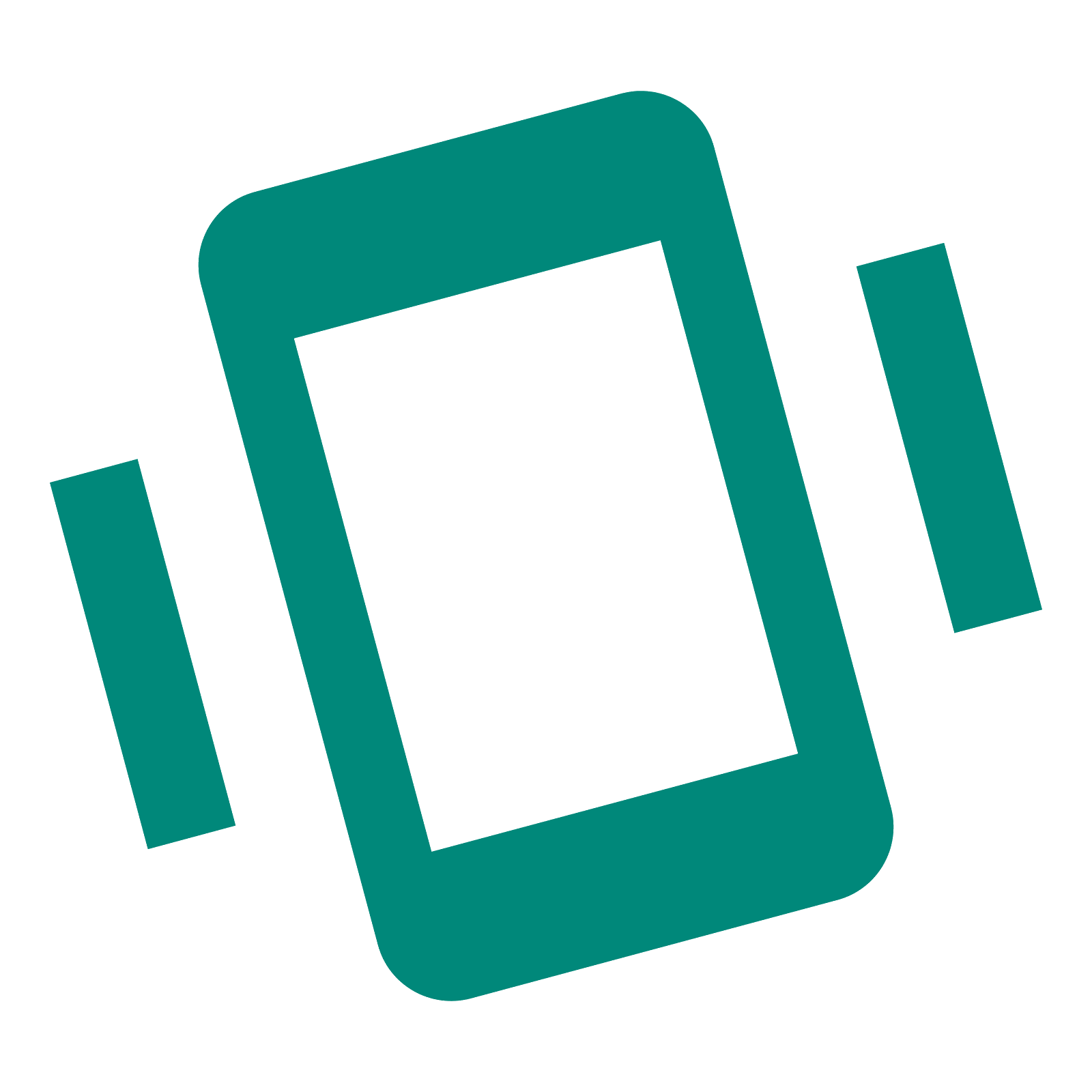 Material Data Logo Mobile Angle PNG