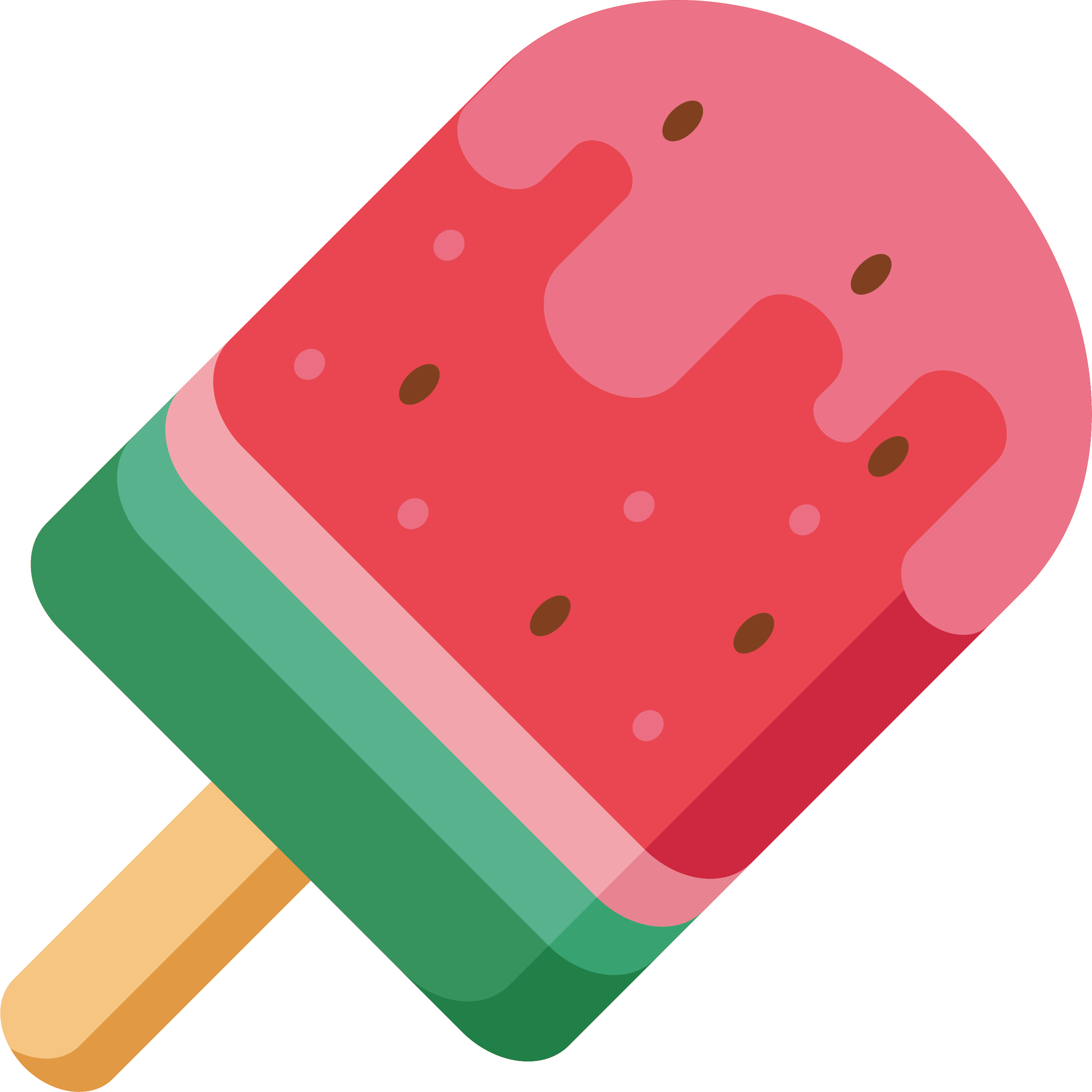 Heart Pop Ice Cream Font PNG