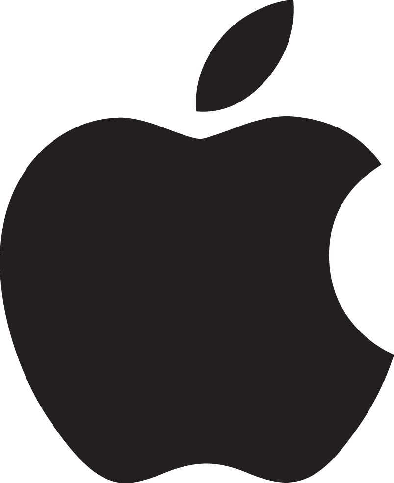 Logo Laptop Black Worldwide Apple PNG