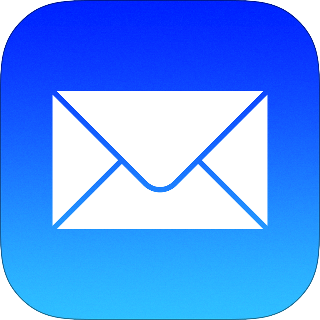 Symbol Phones Mail Netbook Blue PNG