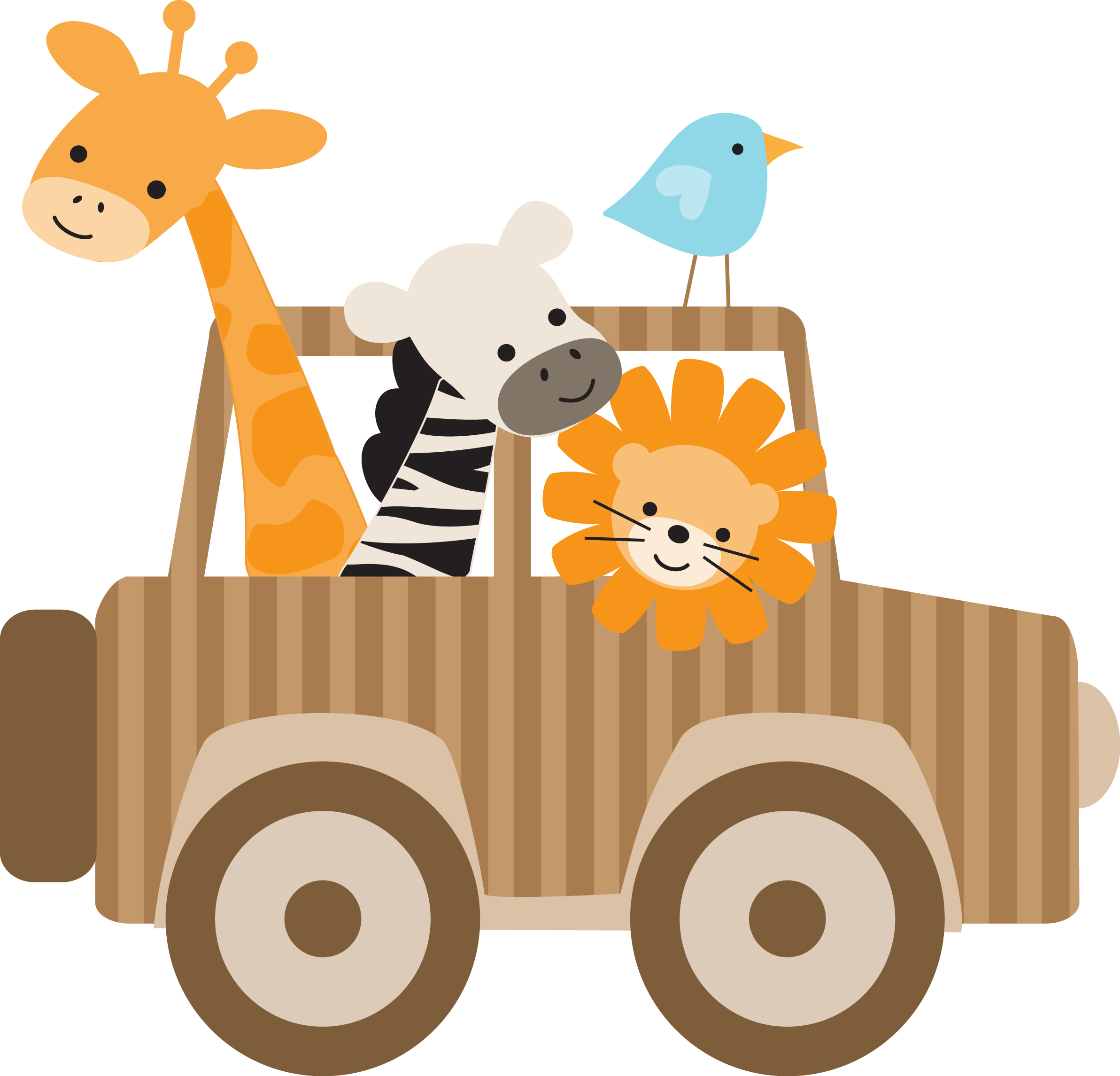 Pocket Safari Jeep Van Vehicle PNG