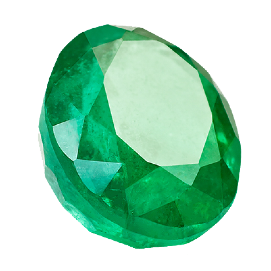 Emerald Stone Beaut Round Clothing PNG