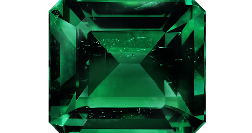 Emerald Stone Beaut Objects PNG
