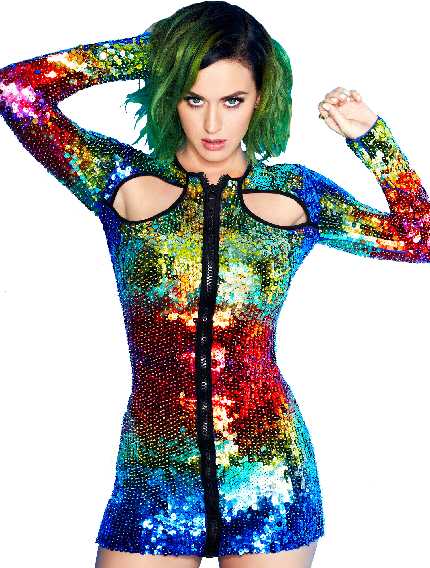 Music Green Hair Perry Katy PNG