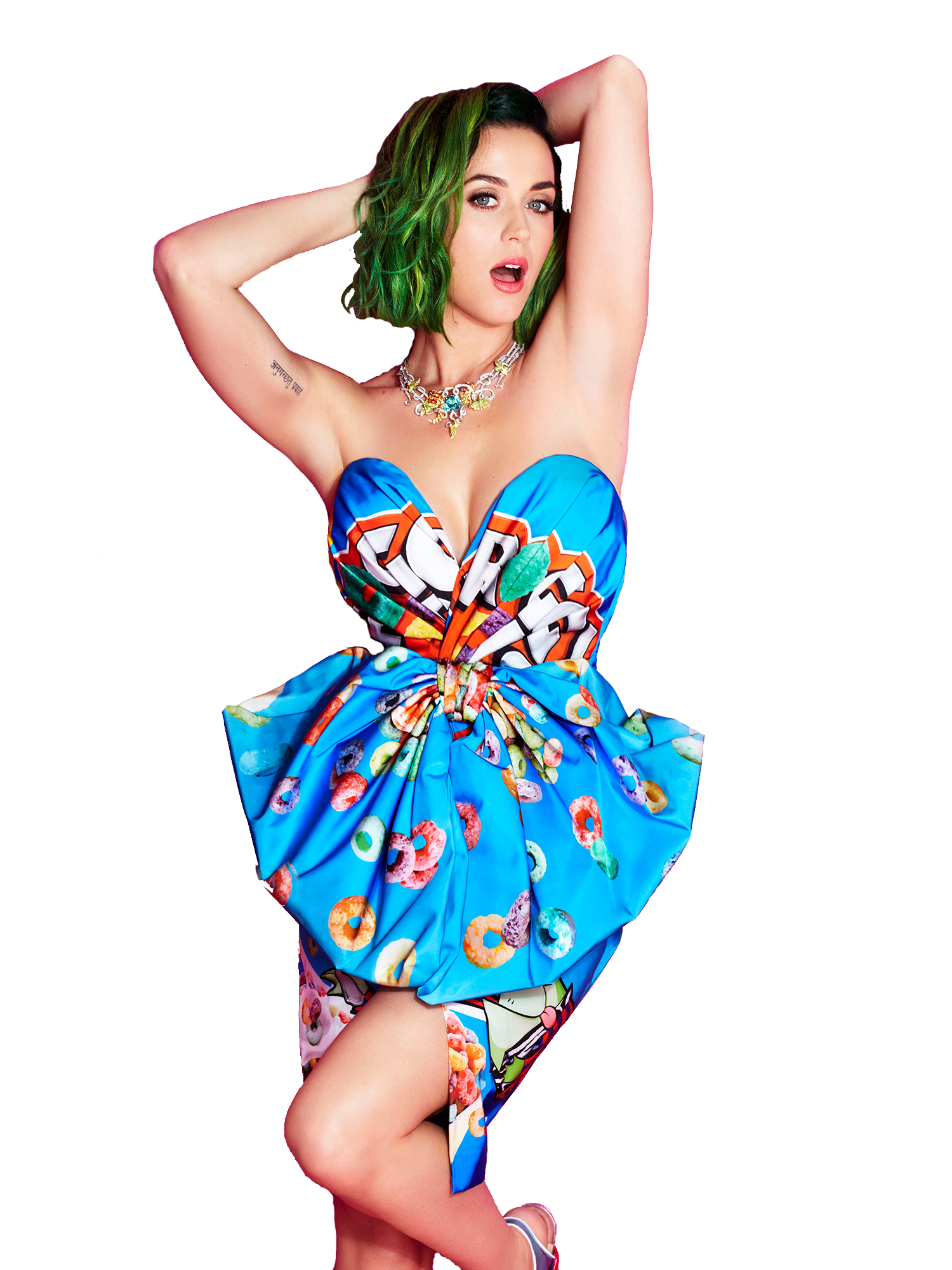 Perry Green Hair Katy Music PNG