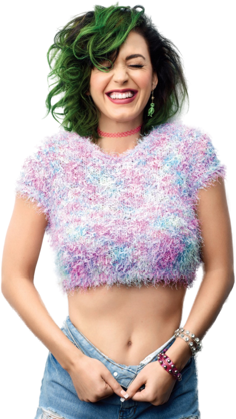 Katy Scrumpy Green Hair Perry PNG